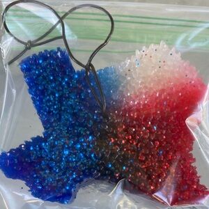 Red, White, and Blue Texas Shaped Air Freshener (car Freshie)